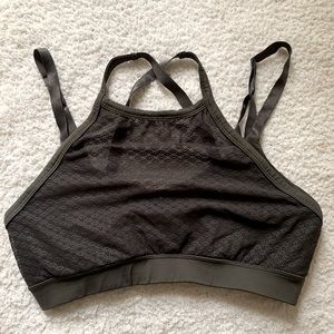 Army green sports bra